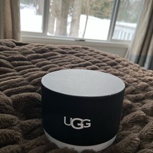 UGG Cream and Brown Plush Fabric